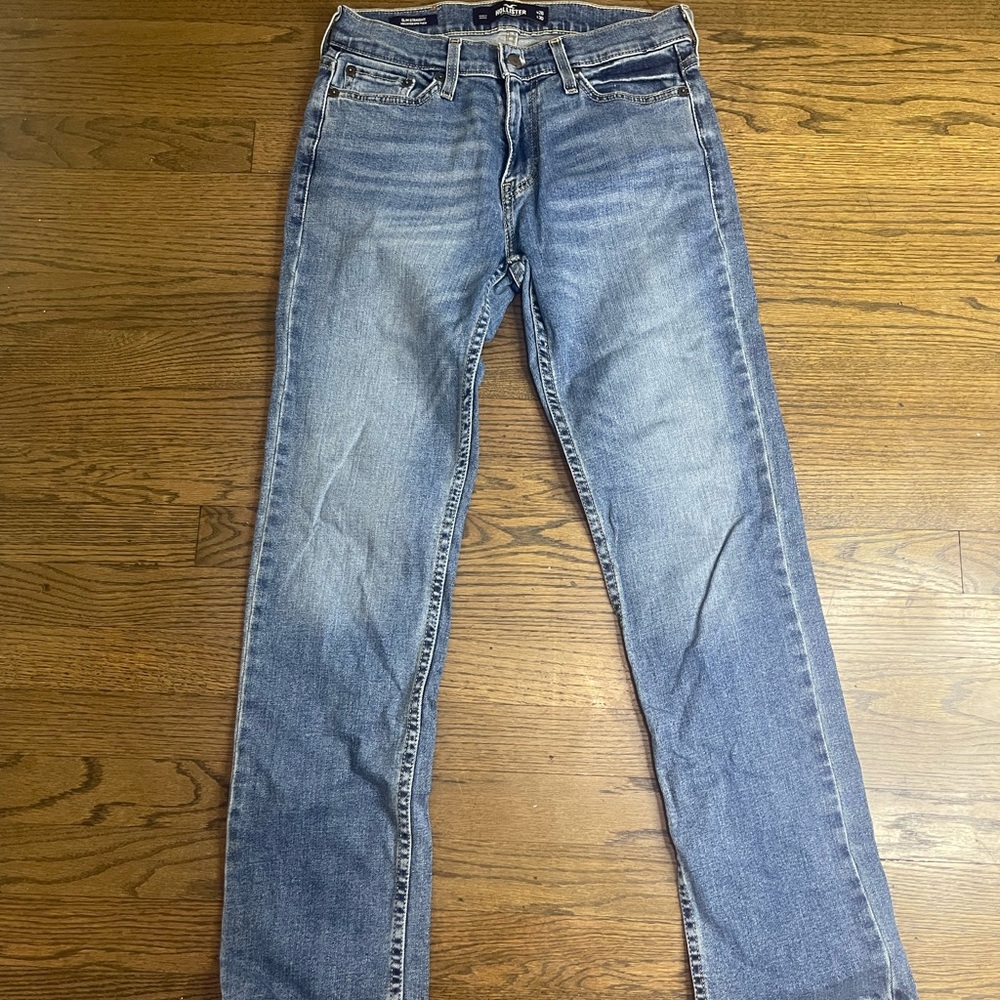 Hollister Blue Slim Jeans with Vintage Wash